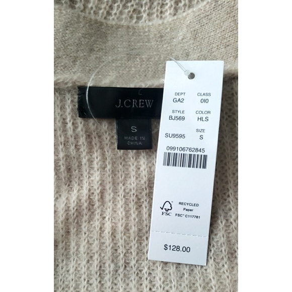 J.Crew Ribbed V-neck cardigan sweater - Picture 7 of 8
